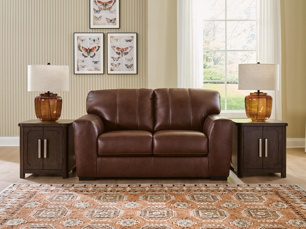 Brogliano Loveseat - Light Brown (2)