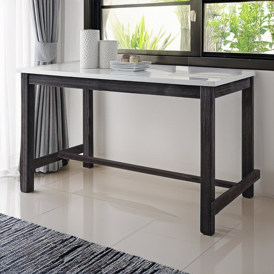 Yelena Counter Height Table with Marble Top