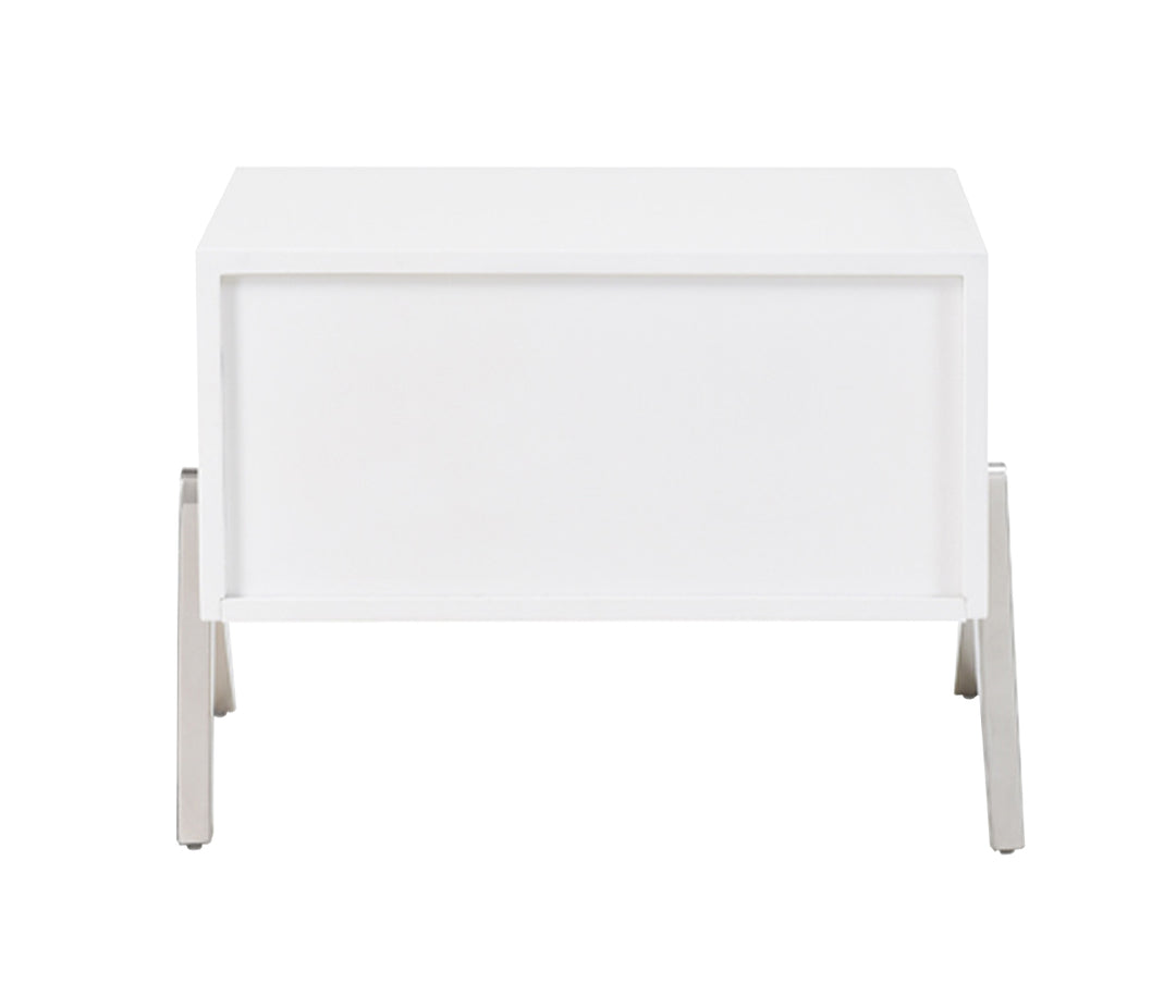 Candid Modern White Nightstand