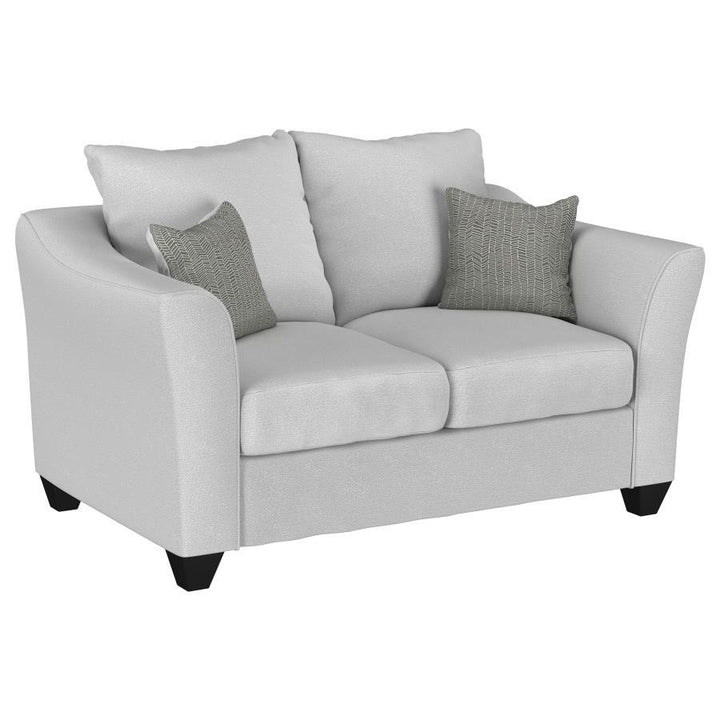 Salizar - 3 Piece Upholstered Flared Arm Sofa Set - Sand