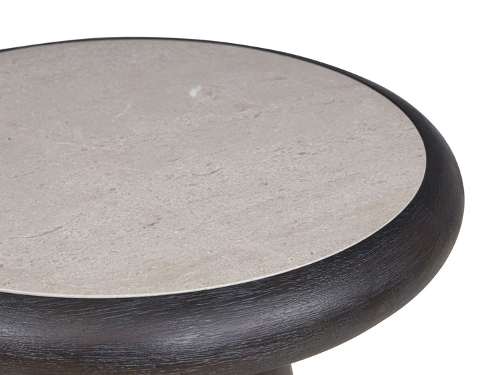 Bracken - Round End Table - French Black