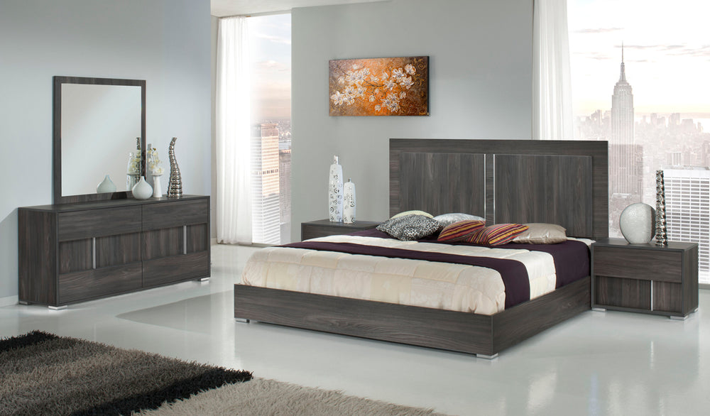 Moderst Luca Italian Modern Grey Mirror - View 3