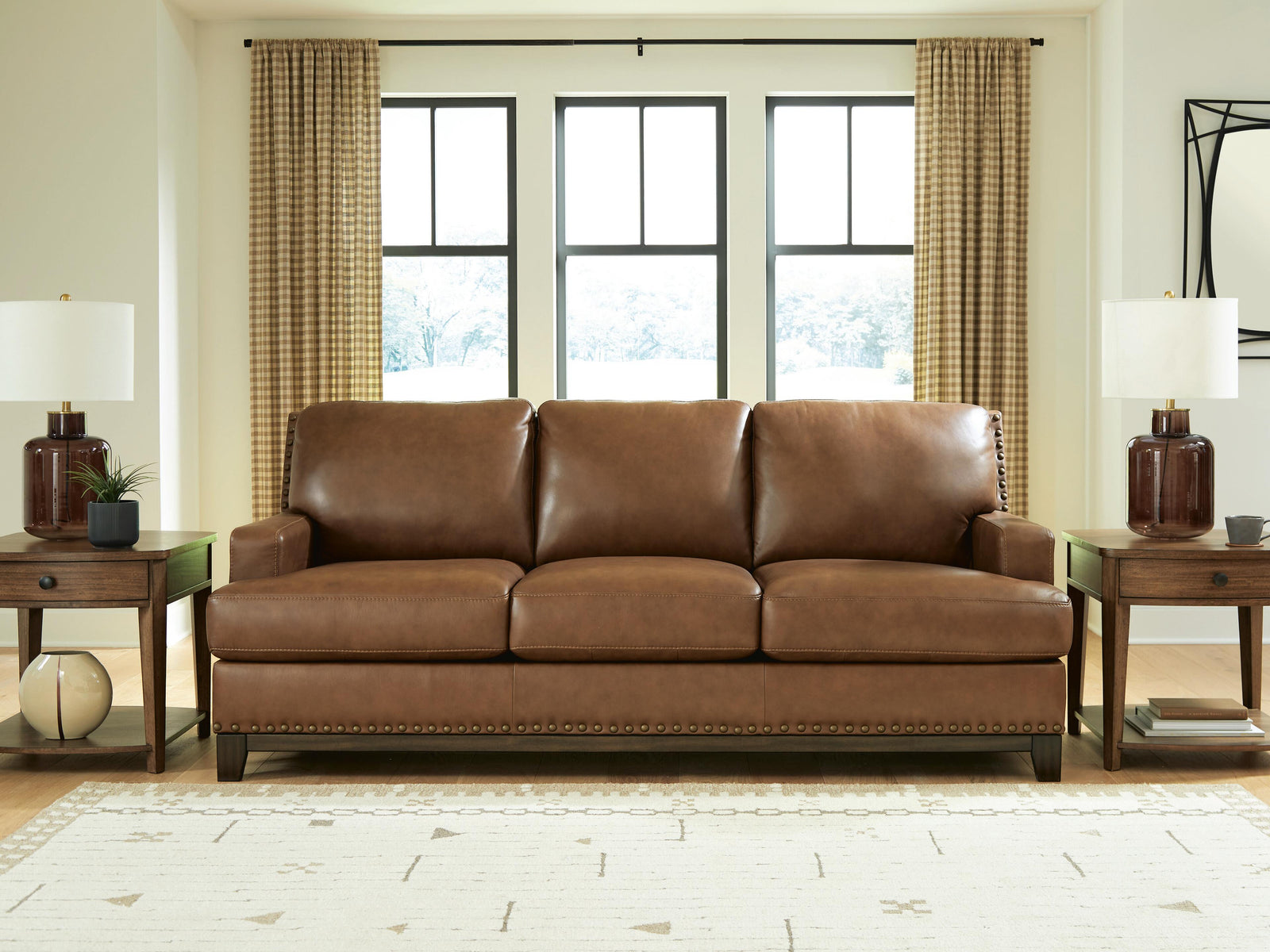 Saonara Sofa - Light Brown (2)