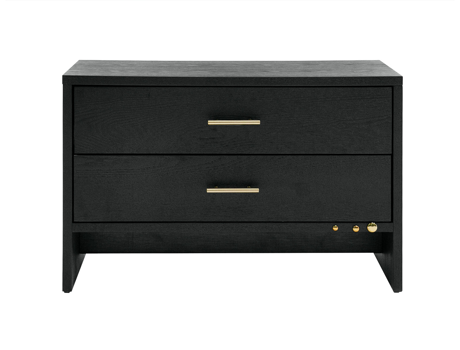 Wales Modern Grey Ash 2-Drawer Nightstand