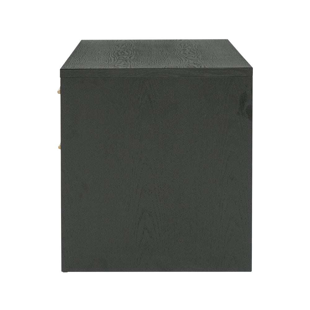 Wales Modern Grey Ash 2-Drawer Nightstand - View 5