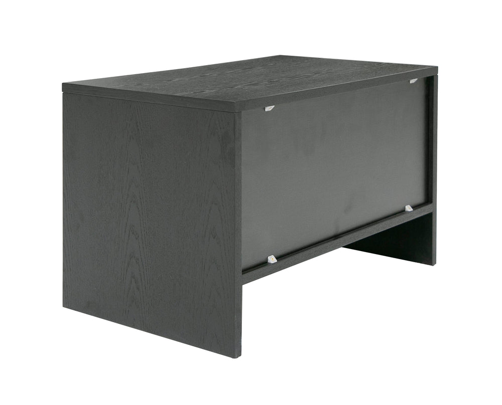Wales Modern Grey Ash 2-Drawer Nightstand - View 6