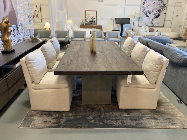 Renzo Modern Oak  and  Concrete 94" Dining Table