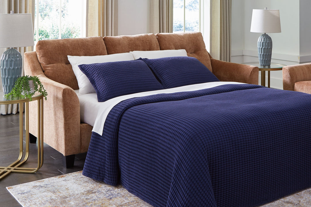 Amity Bay - Sofa Chaise Queen Sleeper - Clay