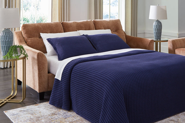 Amity Bay - Sofa Chaise Queen Sleeper - Clay