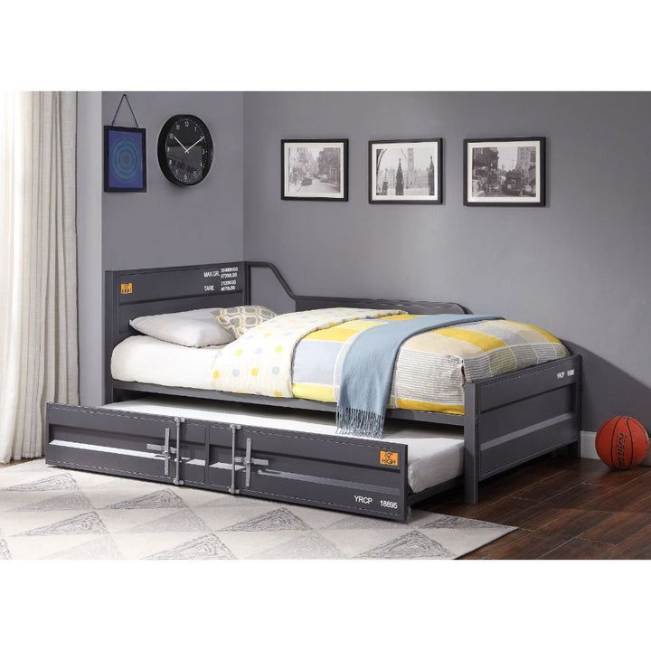 Cargo - Twin Daybed With Trundle - Gunmetal