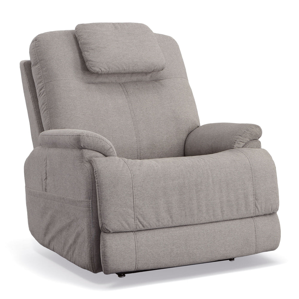 Zecliner Model 1 Fabric Power Sleep Recliner with Power Headrest & Lumbar in Dove