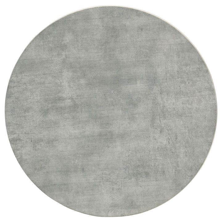 Hadi - 2 Piece Round Smarttop Coffee And End Table Set - Cement