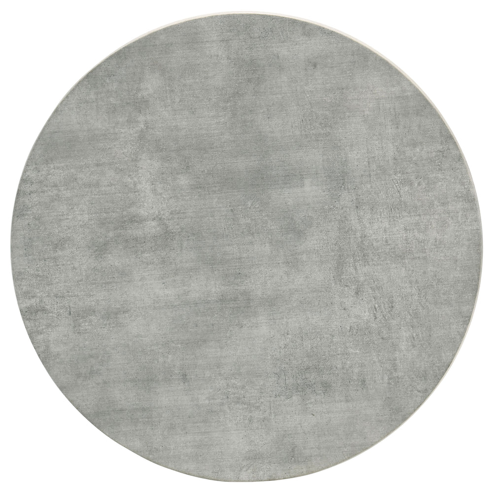 Hadi - 2 Piece Round Smarttop Coffee And End Table Set - Cement