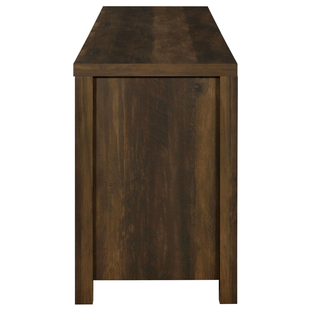 Coaster Furniture 736273 Madra 2-door Engineered Wood 79" TV Stand Dark Pine