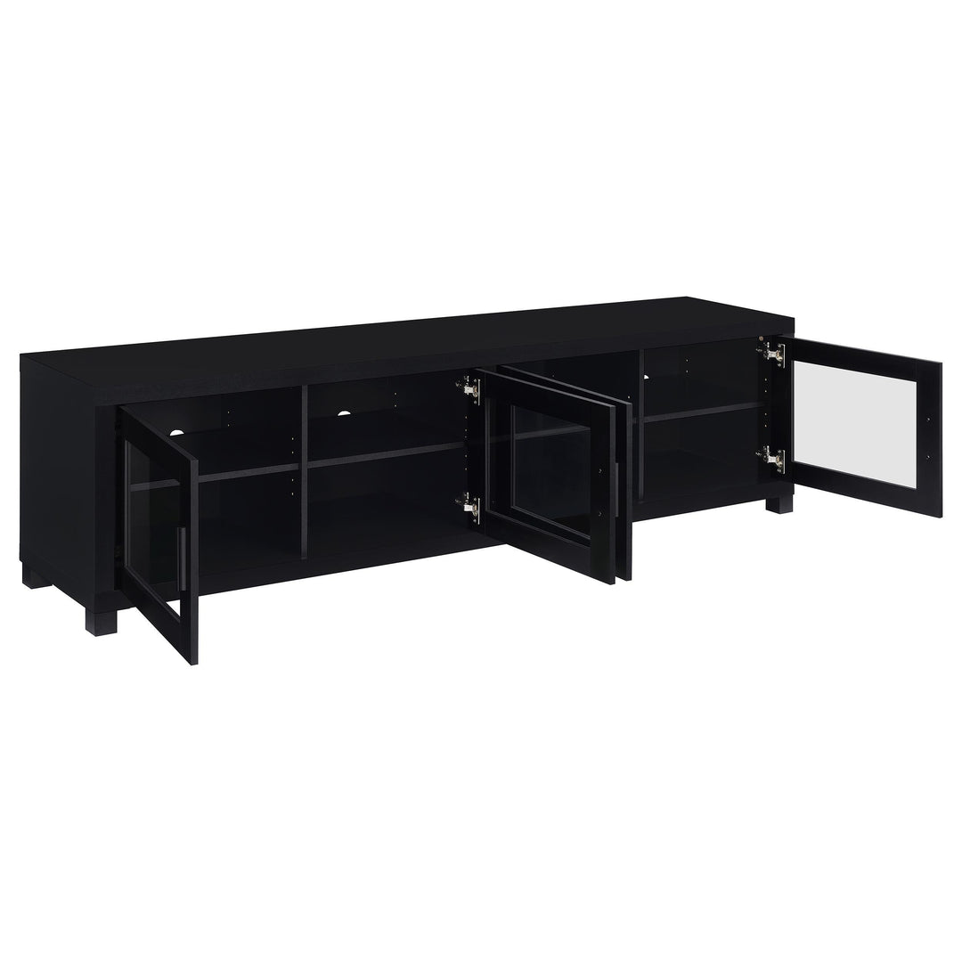 Coaster Furniture 736303-SET Jupiter 3-piece Entertainment Center 79-inch TV Stand Black