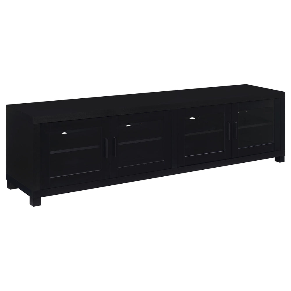 Coaster Furniture 736303 Jupiter 4-door Engineered Wood 79-inch TV Stand Black