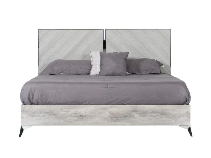 Alexa Italian Modern Grey Bed