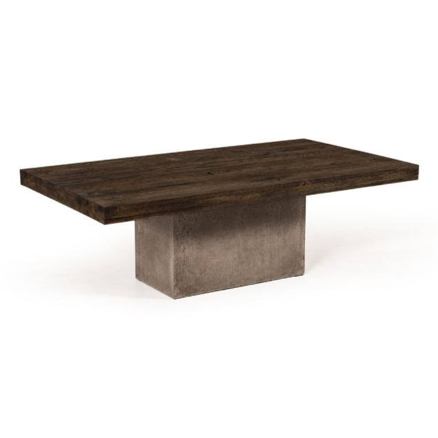 Renzo Modern Oak &amp; Concrete Coffee Table