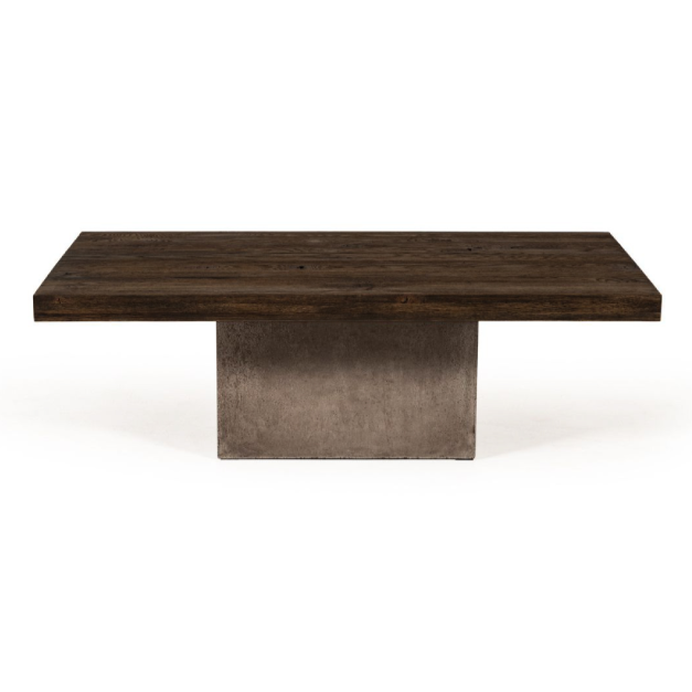 Renzo Modern Oak &amp; Concrete Coffee Table