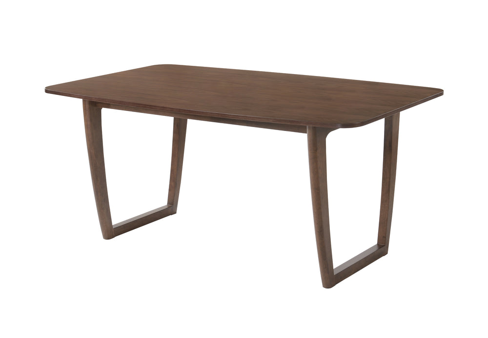 Jordan Modern Walnut Dining Table - View 5