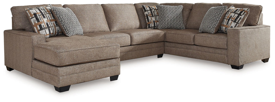Cannonbrook - 3-Piece Sectional With Laf Corner Chaise - Nutmeg by Ashley Furniture product image