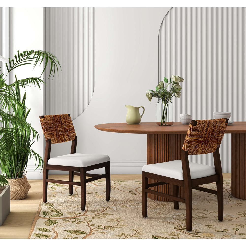 Lyon Abaca Dining Side Chair - Natural - view 3