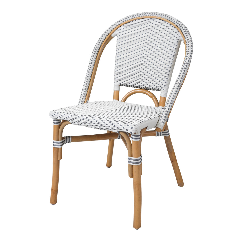 Avignon Paris Bistro Dining Side Chair - White/Gray