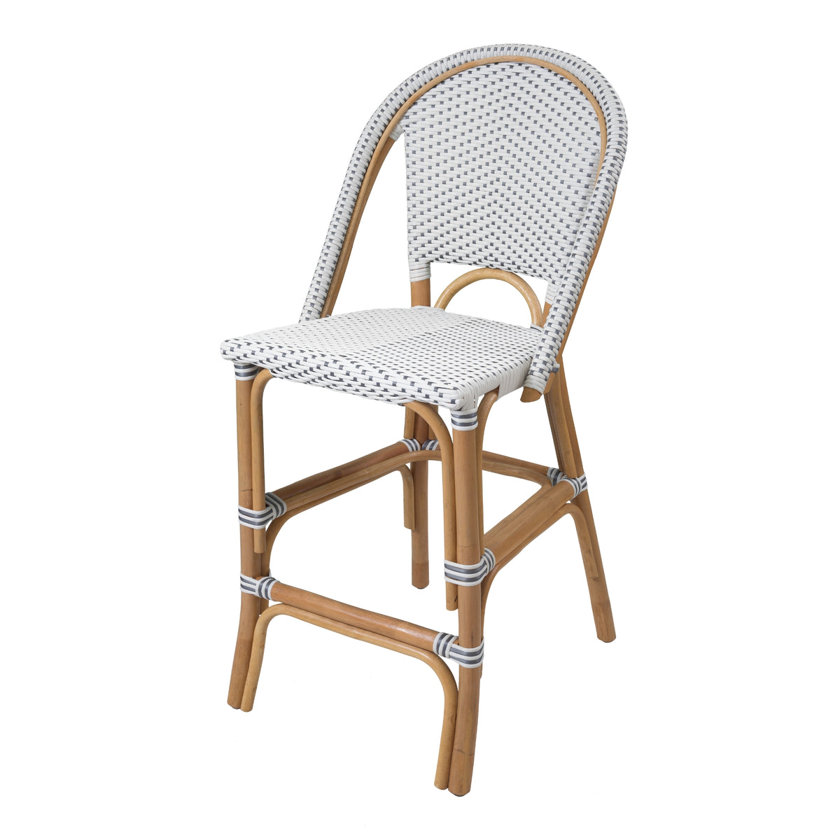 Avignon Paris Bistro Counter Stool - White/Gray
