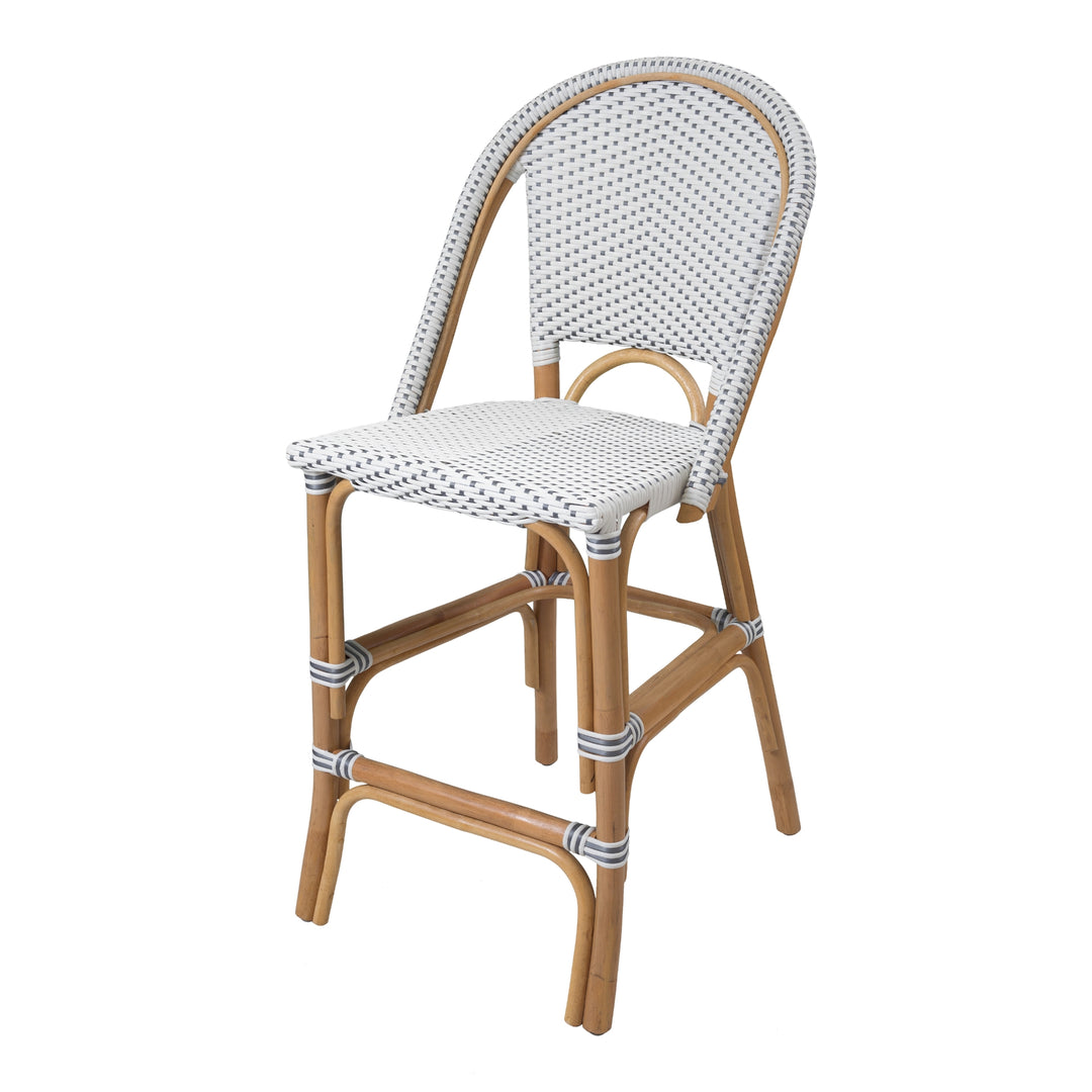 Avignon Paris Bistro Counter Stool - White/Gray