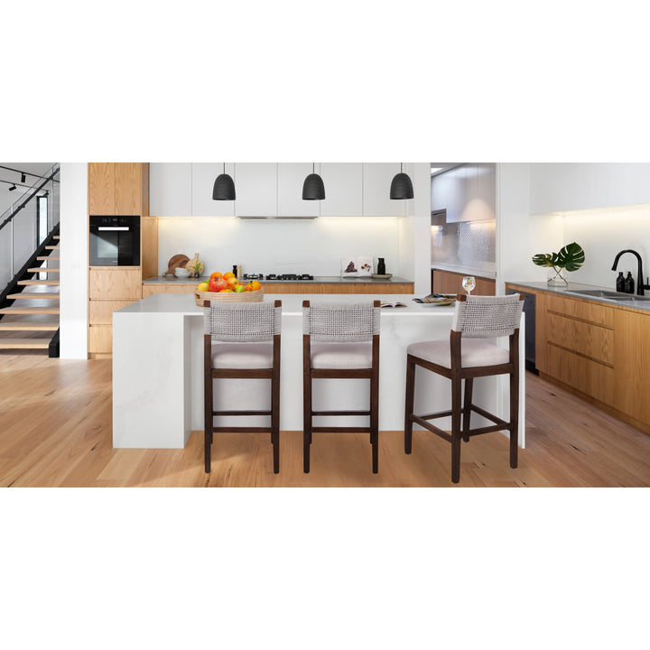 Pierre Rope Counter Stool - Gray - view 4