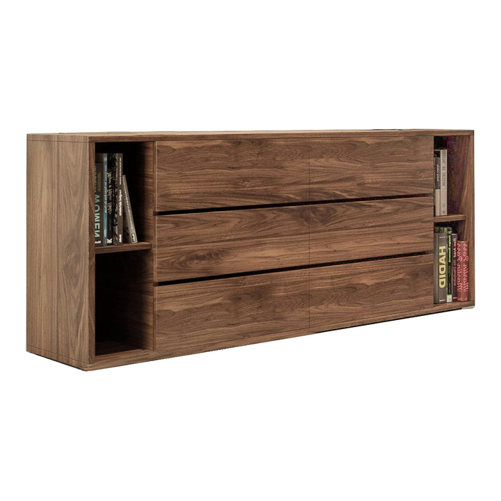 Jagger Modern Dark Grey &amp; Walnut Bedroom Set