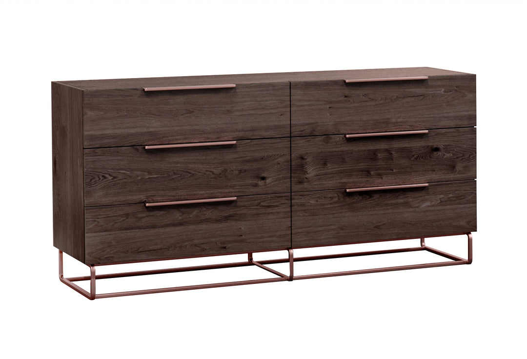 Benzon Italian Modern Dark Rovere Dresser