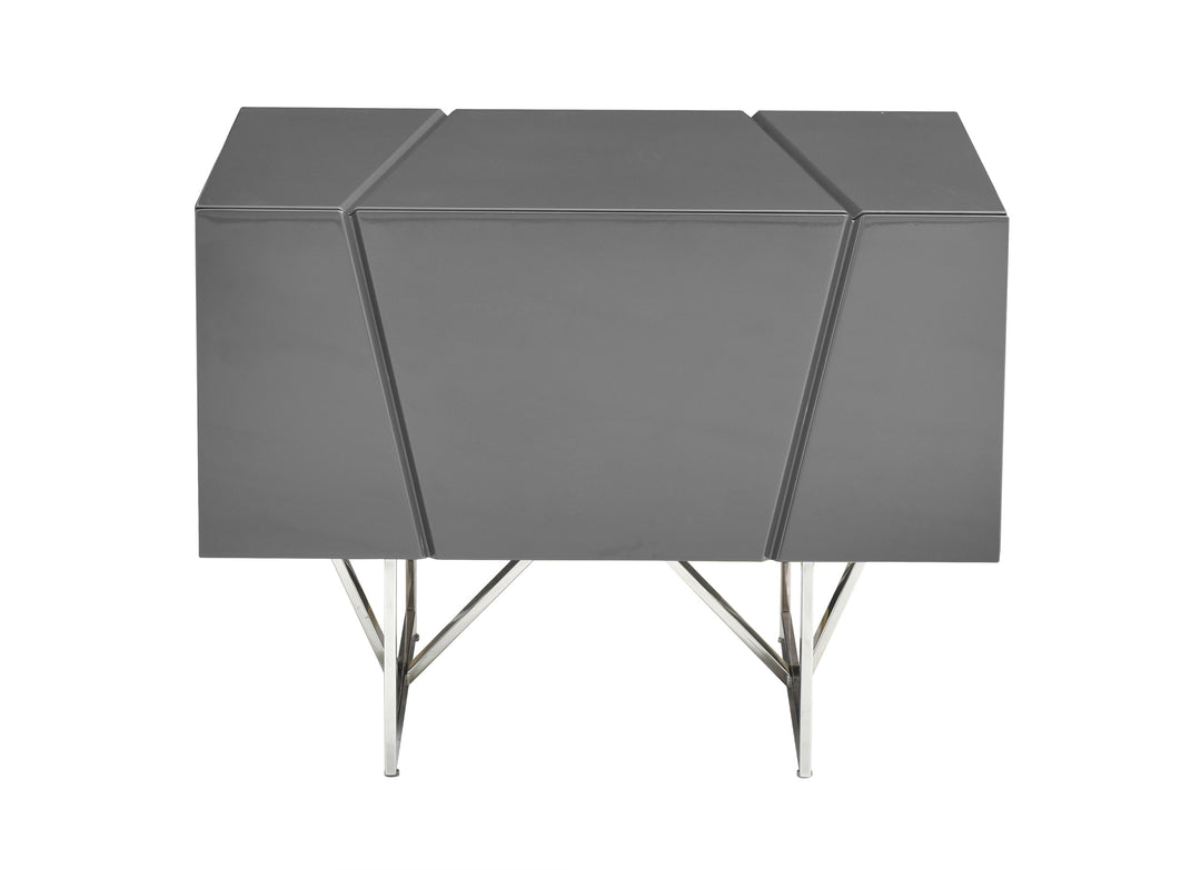 Chrysler Modern Grey Nightstand