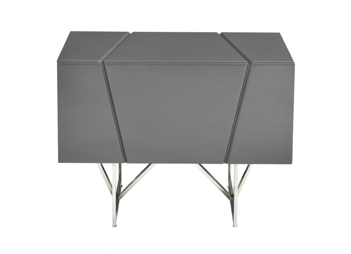 Chrysler Modern Grey Nightstand