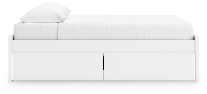 Onita - King Platform Bed With 2 Side Storage - White by Ashley Furniture product image