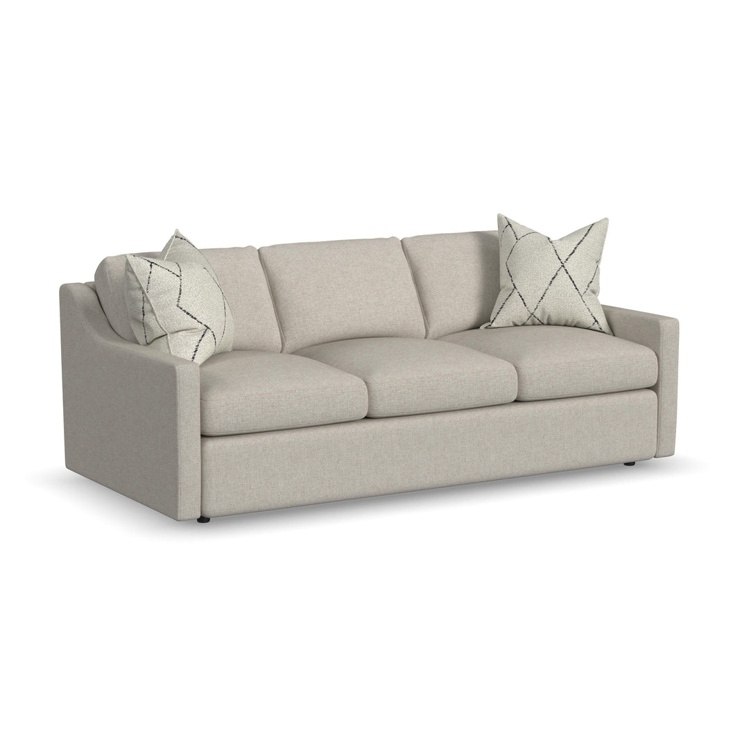Flexsteel 5510-31 Sky  Upholstered Sofa  Light Gray