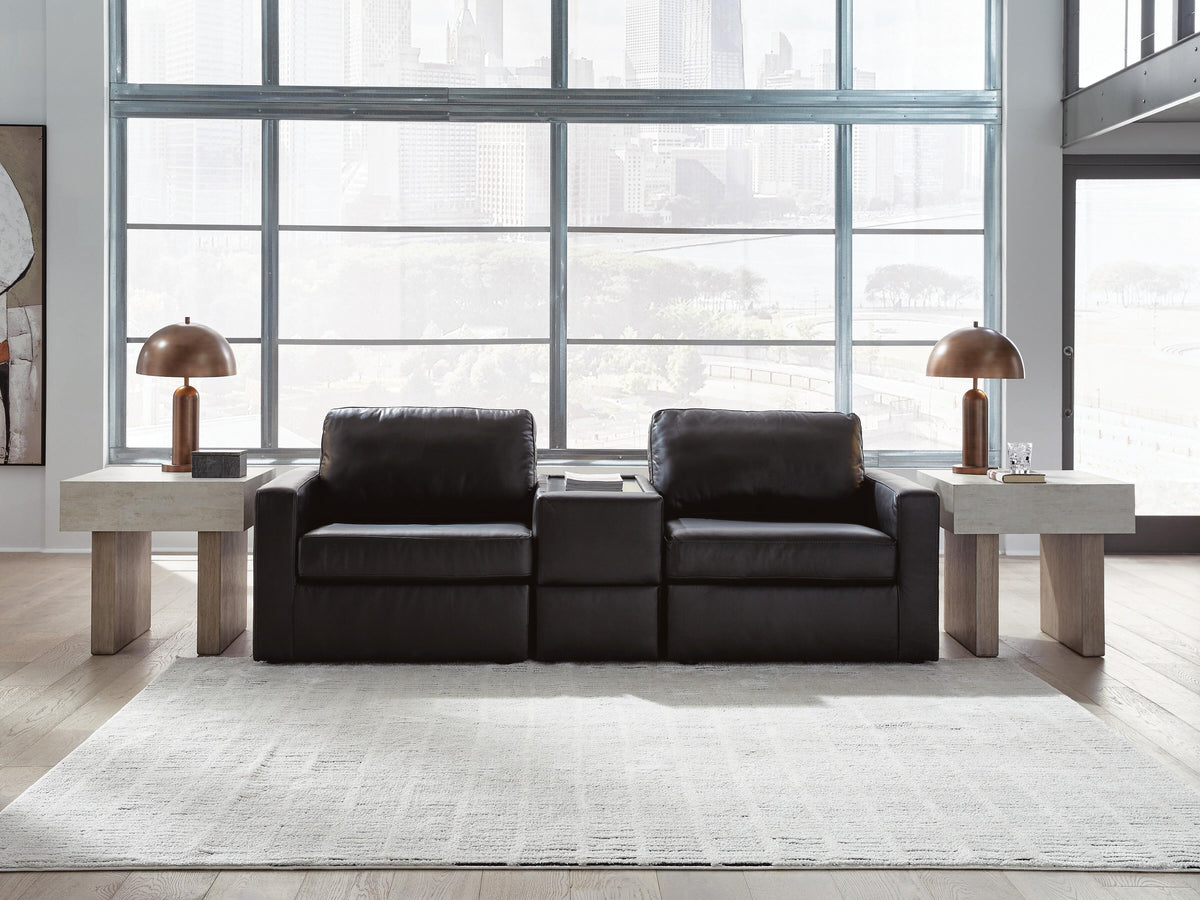Modmax II 3-Piece Sectional Sofa with Storage Console - Black