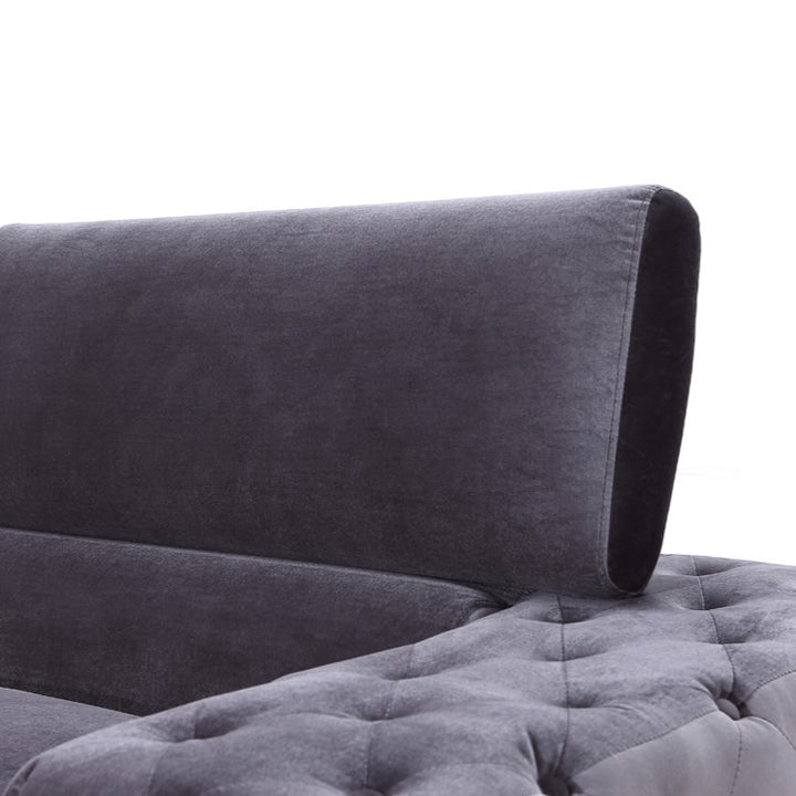 Trisha Modern Grey Fabric Chair