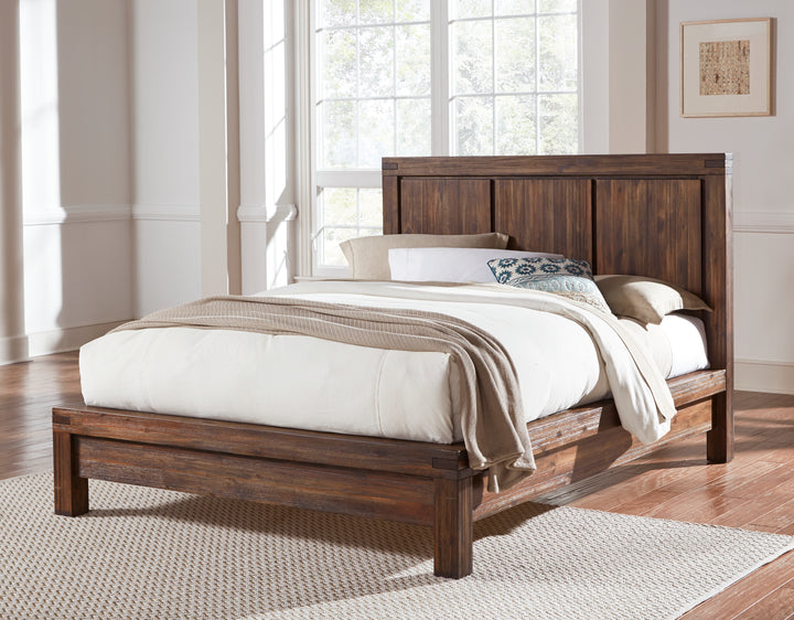 Modus Furniture 3F41F7 Meadow Solid Wood Platform Bed In Brick Brown