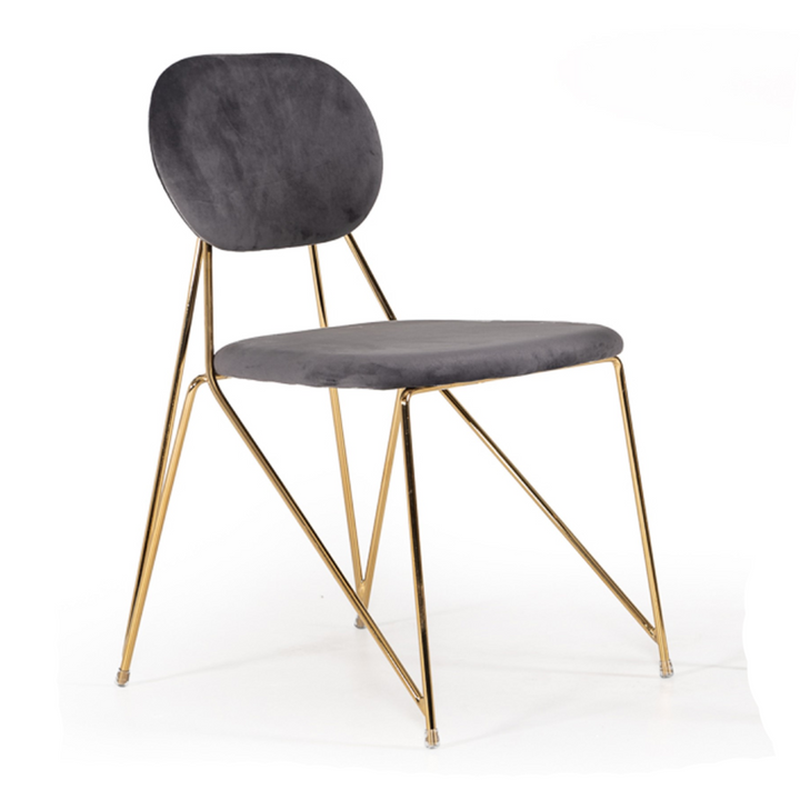 Carol Modern Grey Fabric Dining Chair (Set of 2)
