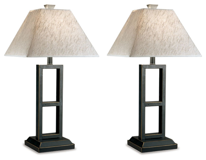 Deidra - Metal Table Lamp (Set of 2) - Black