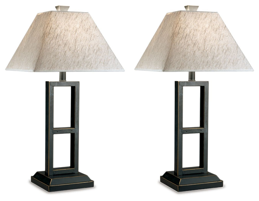 Deidra - Metal Table Lamp (Set of 2) - Black