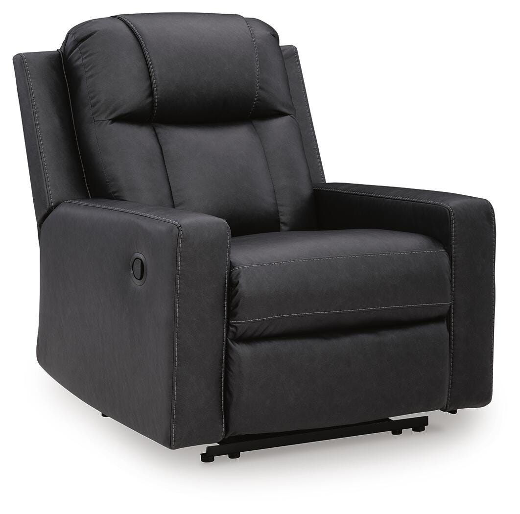 Mackmenville Recliner - Carbon (1)