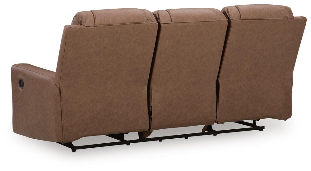 Mackmenville Reclining Sofa - Caramel (5)