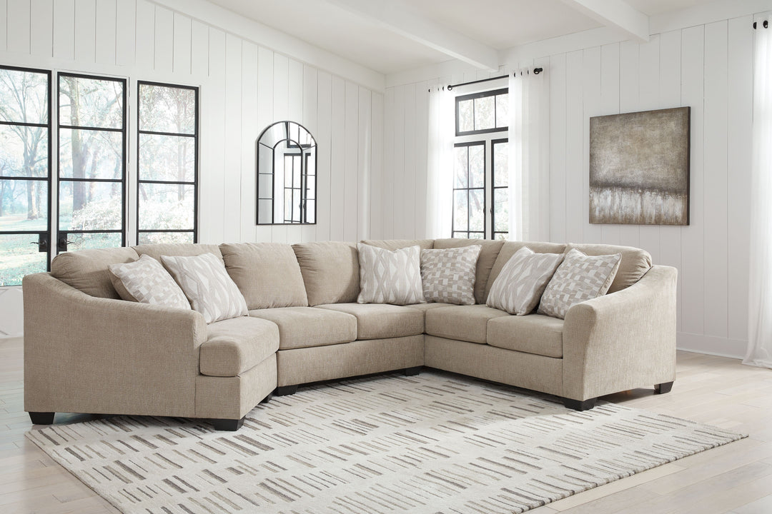 Brogan Bay - 3-Piece Sectional With Laf Cuddler - Cork by Ashley Furniture product image