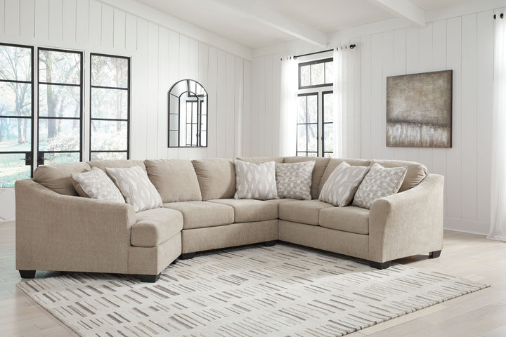 Brogan Bay - 3-Piece Sectional With Laf Cuddler - Cork by Ashley Furniture product image