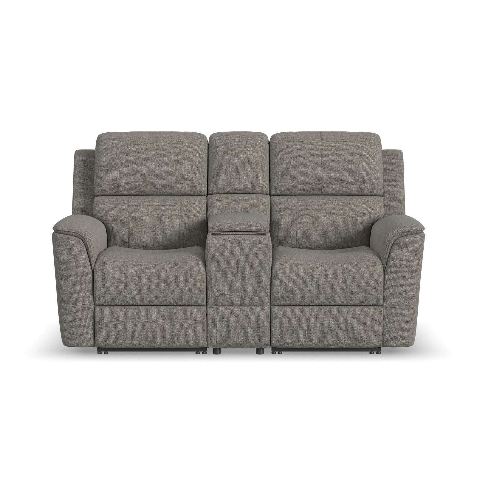 Flexsteel 1041-64PH-42501 Henry  Power Reclining Loveseat With Console & Power Headrests & Lumbar  Fog