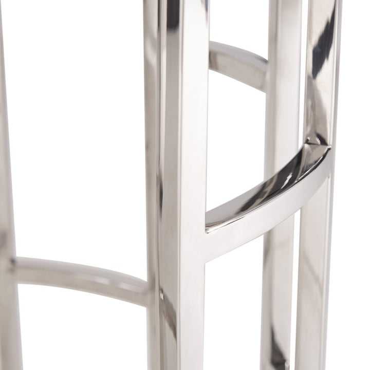 Silvan Modern Marble &amp; Stainless Steel End Table