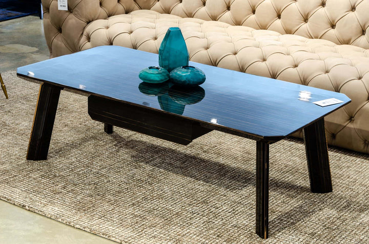 Chadwick Modern Ebony & Rosegold Coffee Table