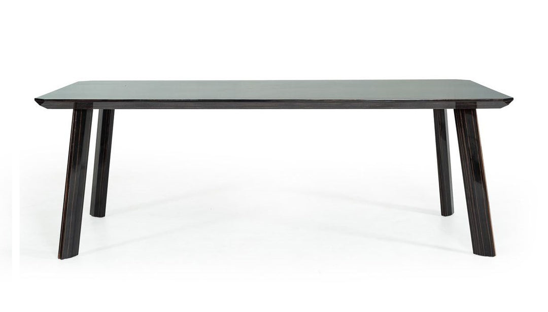 Chadwick Modern Ebony & Rosegold Dining Table